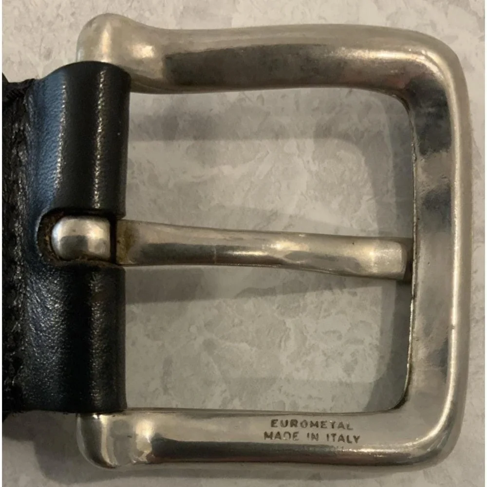 Vers Pelle leather belt vintage Italian Leather  36